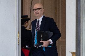 Weekly cabinet meeting at the Elysee Palace - Paris