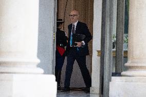 Weekly cabinet meeting at the Elysee Palace - Paris