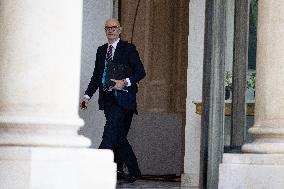 Weekly cabinet meeting at the Elysee Palace - Paris