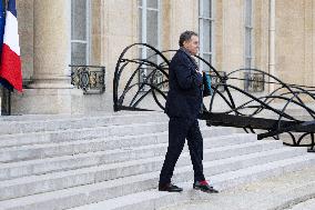 Weekly cabinet meeting at the Elysee Palace - Paris