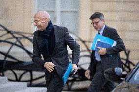 Weekly cabinet meeting at the Elysee Palace - Paris
