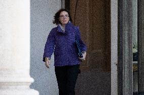 Weekly cabinet meeting at the Elysee Palace - Paris