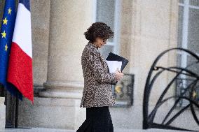 Weekly cabinet meeting at the Elysee Palace - Paris