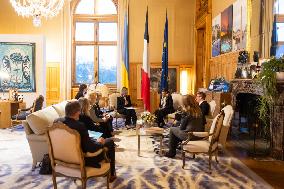 Anne Hidalgo Meets Olena Zelenska at Paris City Hall - Paris