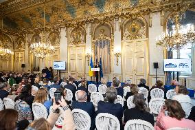 Olena Zelenska at Bring Kids Back - Paris