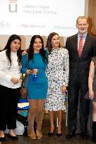 Royal Couple Meet With 15 Women Survivors Of Human Trafficking - Madrid