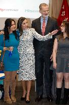 Royal Couple Meet With 15 Women Survivors Of Human Trafficking - Madrid