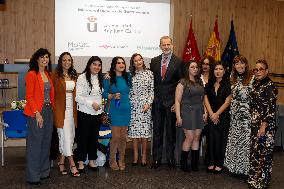 Royal Couple Meet With 15 Women Survivors Of Human Trafficking - Madrid