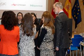 Royal Couple Meet With 15 Women Survivors Of Human Trafficking - Madrid