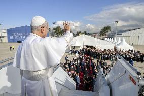 Pope Leo XIV At Farewell Ceremony at Beirut Airport - Lebanon