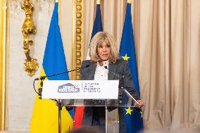 Olena Zelenska at Bring Kids Back - Paris