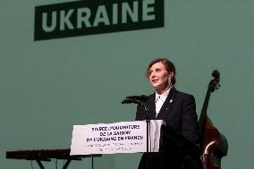 Olena Zelenska at the Launch Event for Voyage en Ukraine - Paris