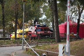 EMU Personnel Disinfect Vehicles for Swine Fever Control - Barcelona