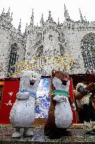 Opening of the Christmas markets in Piazza Duomo - Milan