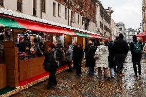 Opening of the Christmas markets in Piazza Duomo - Milan