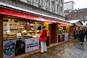 Opening of the Christmas markets in Piazza Duomo - Milan