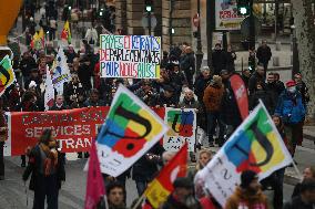 Protests Against New Austerity Measures in France - Paris