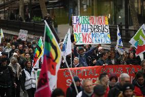 Protests Against New Austerity Measures in France - Paris