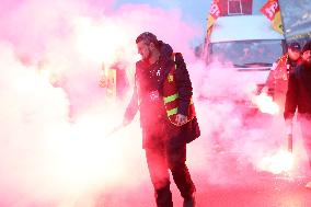 Protests Against New Austerity Measures in France - Paris