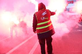 Protests Against New Austerity Measures in France - Paris