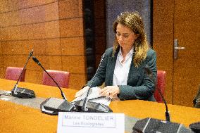 Hearing of Marine Tondelier at the National Assembly - Paris