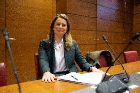 Hearing of Marine Tondelier at the National Assembly - Paris