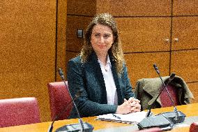 Hearing of Marine Tondelier at the National Assembly - Paris