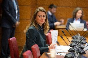 Hearing of Marine Tondelier at the National Assembly - Paris
