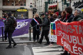 Protests Against New Austerity Measures in France - Paris