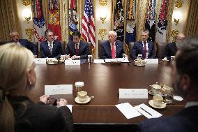Trump Holds a Cabinet Meeting - Washington, DC