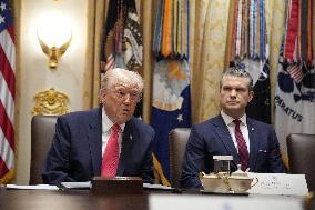 Trump Holds a Cabinet Meeting - Washington, DC