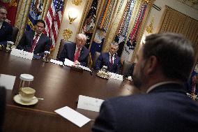 Trump Holds a Cabinet Meeting - Washington, DC