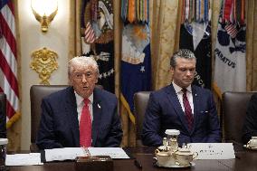 Trump Holds a Cabinet Meeting - Washington, DC