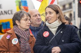 Protests Against New Austerity Measures in France - Paris