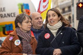 Protests Against New Austerity Measures in France - Paris
