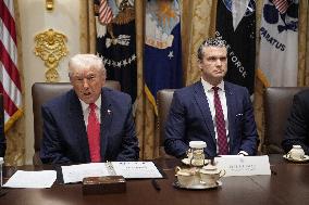 Trump Holds a Cabinet Meeting - Washington, DC