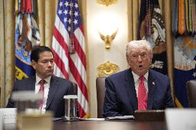 Trump Holds a Cabinet Meeting - Washington, DC