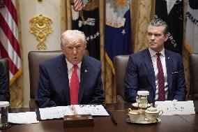 Trump Holds a Cabinet Meeting - Washington, DC