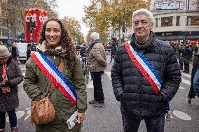 Protests Against New Austerity Measures in France - Paris