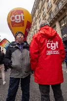 Protests Against New Austerity Measures in France - Paris