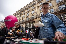 Protests Against New Austerity Measures in France - Paris