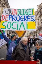 Protests Against New Austerity Measures in France - Paris