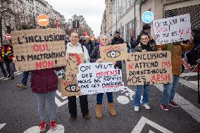 Protests Against New Austerity Measures in France - Paris