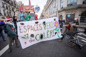 Protests Against New Austerity Measures in France - Paris