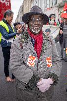 Protests Against New Austerity Measures in France - Paris