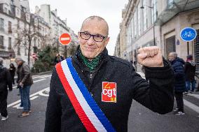 Protests Against New Austerity Measures in France - Paris