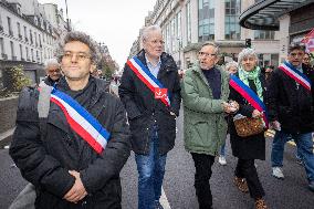 Protests Against New Austerity Measures in France - Paris