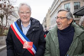 Protests Against New Austerity Measures in France - Paris