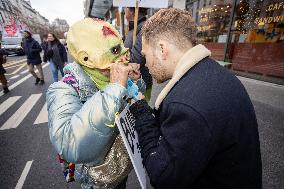 Protests Against New Austerity Measures in France - Paris