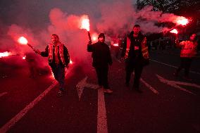 Protests Against New Austerity Measures in France - Paris